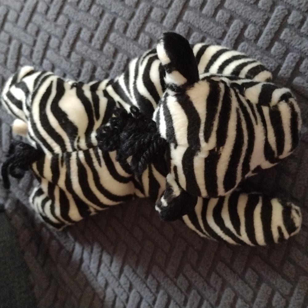 TY Beanie Baby Ziggy Zebra 1995 Vintage Kids Toy Plush Stuffed Animal Holiday